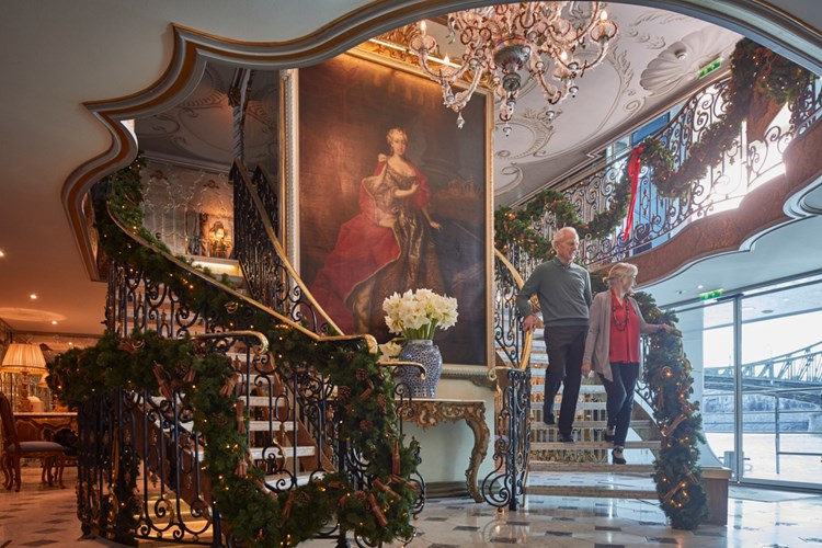 Lobby staircase holiday lifestyle  S.S. Maria Theresa 